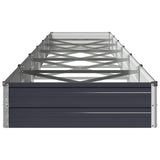 Raised Garden Bed Anthracite 600 x 80 x 24 cm cold-rolled steel 8006532