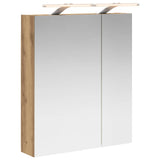 Bathroom Mirror Cabinet Artisian Oak 60 x 14.5 x 70 cm 889070