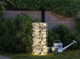 Gabion Faucet Silver 25 x 25 x 100 cm Stainless Steel 42013414