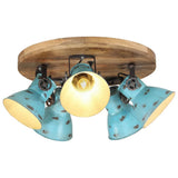 Ceiling Lamp 25 W Distressed Blue 50x50x25 cm E27 371834