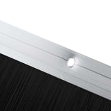 Screw-on Door Brush Seals 12 pcs Silver 100 cm Aluminium Alloy 42019496