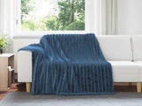 Throw Blankets 6 pcs Navy Blue 200 x 150 cm Fleece 42016882
