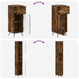 3 Piece Bathroom Cabinet Set BREDA Engineered Wood 3417887