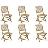 Folding Garden Chairs 6 pcs 44x50x88 cm Solid Wood Acacia 3214232