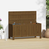 Garden Storage Box Honey Brown 108x42.5x54 cm Solid Wood Pine 823832