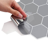 Hexagon Tile 50 pcs Grey 30 x 30 cm Polyurethane and PET 42046230