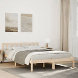 Extra Long Bed Frame without Mattress 140x220 cm Solid Wood Pine 852448