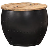 Coffee Table Round 53x43 cm Solid Mango Wood 287484