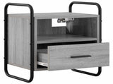Hanging Bedside Cabinet 2 pcs Grey Sonoma 40 x 30 x 50 cm 8013561