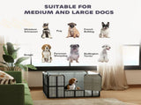 Steel Dog Whelping Box with Washable Whelping Pad, Wind-Resistant Cloth, for Small, Medium Dogs, 102 T3398P555180