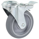 12 pcs Bolt Hole Swivel Casters 100 mm 277867