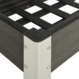 Garden Raised Bed Grey 120x40x75 cm WPC 362566