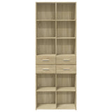 Highboard Sonoma Oak 70x42.5x185 cm Engineered Wood 3281464