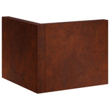 Retaining Wall 2 pcs 50 x 50 x 40 cm Weathering Steel Rusty 8015226
