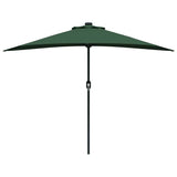 Garden Parasol Green 294 x 150 x 224 cm Polyester and Steel 42003268