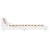 Bed Frame without Mattress White 75x190 cm Small Single Solid Wood Pine 850753