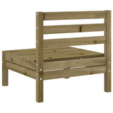 Garden Sofa Set of 2 Natural Pine Impregnated Pinewood Medium 838004