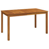 5-Piece Garden Dining Set Natural Solid Acacia Wood 3434554