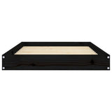 Dog Bed Black 91,5x64x9 cm Solid Wood Pine 820865