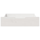 Under-Bed Drawers 2 pcs White 75x55x17 cm Solid Wood Pine 850933