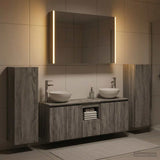 Bathroom Furniture Set 6 pcs Grey Sonoma 100 x 15.5 x 70 cm 3407156