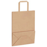 Paper Bags 250 pcs with Handles Brown 21x11x28 cm 4101811