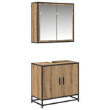 Bathroom Furniture Set 2 pcs Artisan Oak Engineered Wood 3402469