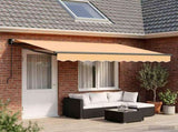 Retractable Awning Sand 4 x 2 m 100% Polyester and Aluminium 3425767