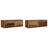 TV Cabinets 2 pcs Old Wood 80x31x25.5 cm Engineered Wood 861523