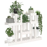 Plant Stand White 104.5x25x77.5 cm Solid Wood Pine 822098