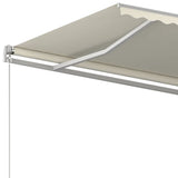 Manual Retractable Awning 500x350 cm Cream 3069017