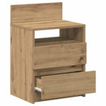 ZNTS Bedside Cabinets 2 pcs with 2 Drawers Artisan Oak 40x33x60 cm 858577