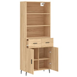 Highboard Sonoma Oak 69.5x34x180 cm Engineered Wood 3200532