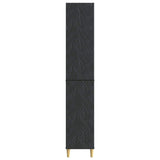Cabinet Set 2 pcs Black Engineered Wood 3416710