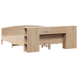 Bookcase Bed without Mattress 180x200cm Solid Wood Pine 3323056
