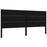 Bed Frame without Mattress Black 200x200 cm Solid Wood Pine 3192775