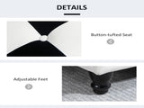 114 x 47 x 47cm Velvet Storage Ottoman, Button-tufted Footstool Box, Toy Chest with Lid for Living T3398P343242