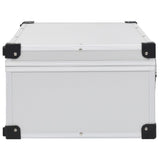 CD Case for 80 CDs Aluminium ABS Silver 91854