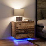 Bedside Cabinet 2 pcs Old Wood 50 x 39 x 41 cm Engineered Wood 863073