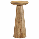 ZNTS Side Table Ø30x60 cm Solid Wood Mango 4017542