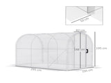 Polytunnel Greenhouse Walk-in Grow House with PE Cover, Door and Galvanised Steel Frame, 3 x 2 x 2m, T3398P315931