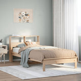 Bookcase Bed without Mattress 100x200 cm Solid Wood Pine 855717