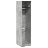 Wardrobe Concrete Grey 50x50x200 cm Engineered Wood 3307786