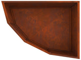 Corner Planter Rusty 60 x 60 x 35 cm Weathering steel 883646