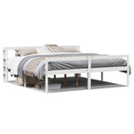 ZNTS Senior Bed with Headboard without Mattress White 180x200 cm Super King 3305872