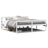 Senior Bed with Headboard without Mattress White 180x200 cm Super King 3305872