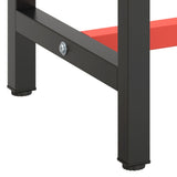 Work Bench Frame Matte Black and Matte Red 170x50x79 cm Metal 151452