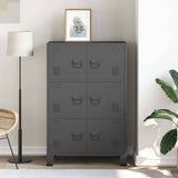 Industrial Storage Chest Anthracite 75x40x115 cm Metal 339630
