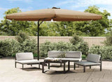 Garden Parasol with Steel Pole 300 cm Taupe 47315