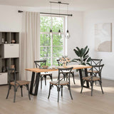 Console Table Legs U-Shaped 2 pcs Black 38x cm Steel 4012780
